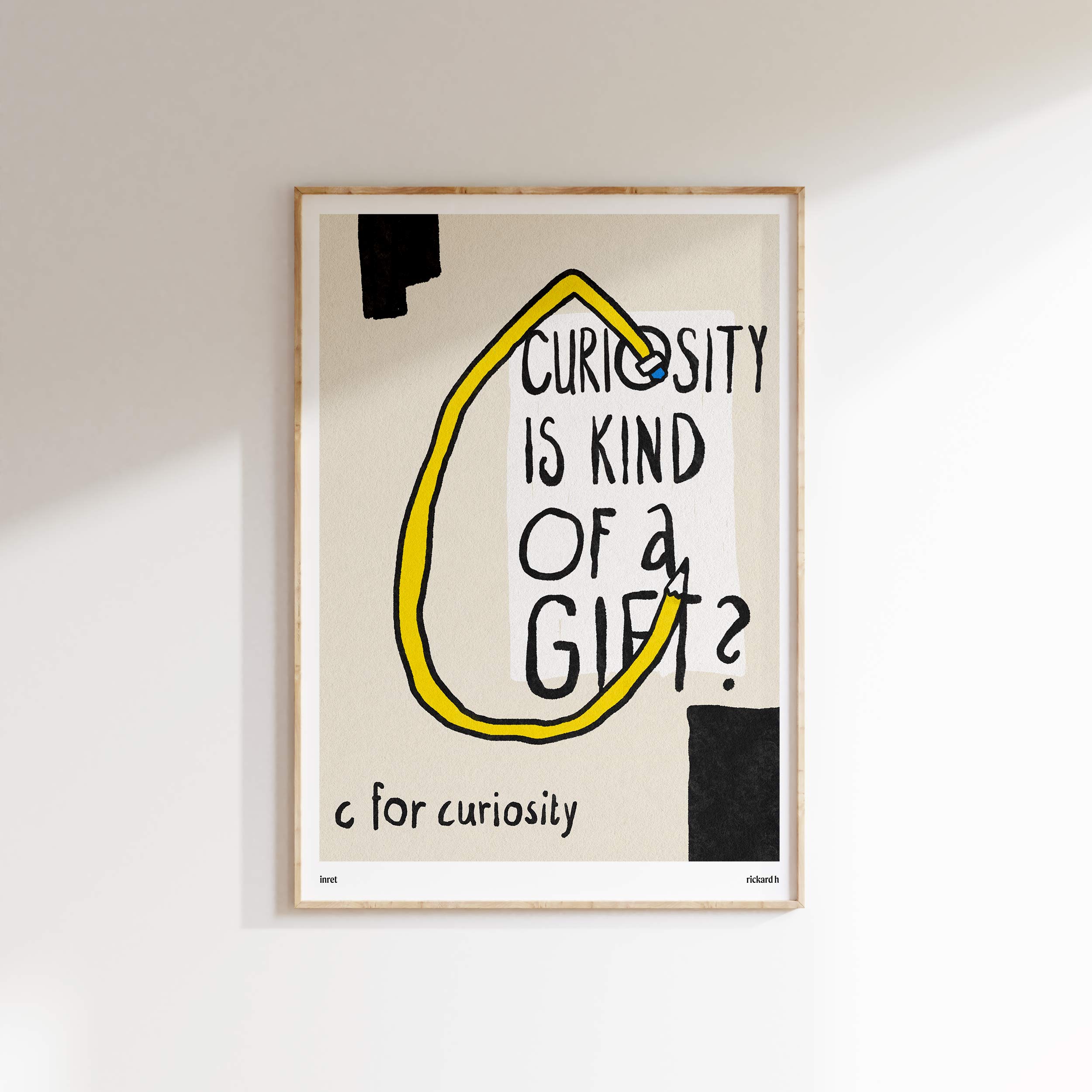 C for Curiosity poster. Curiosity poster.