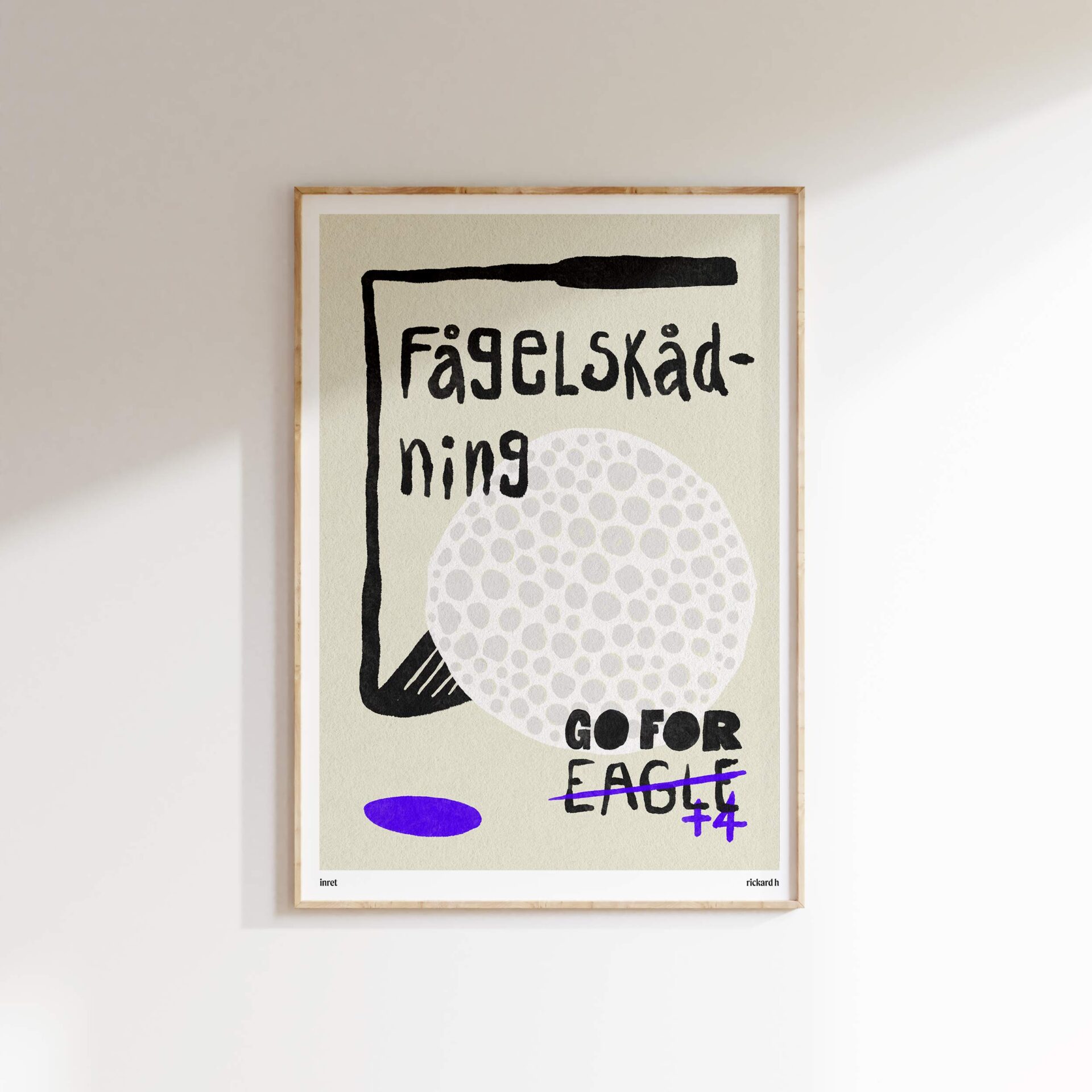 Go for Eagle golf poster